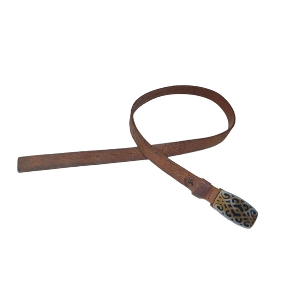 VÈLEZ Vintage Hand Tooled Genuine Leather Belt main image 7